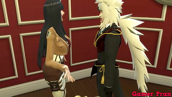 Jiraiya’s Lewd Fan Club Orgy: Sunade’s Tits Bounce Wildly As They Pump Her Full Of Cum