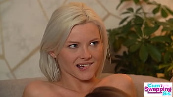 Sizzling Stepsister Zazie Serves Step Brothers’ Load To Her Girlfriend Olivia Sparkle