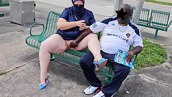 Hijab-clad Muslim Bbw Milf Begs A Stranger At The Bus Stop To Drench Her Thick, Meaty Pussy Lips With His Hot Load—twice, Right There In Public.