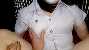 สาวนักศึกษาสาวไทยโดนฉีดน้ำกามรดช่องคลอด