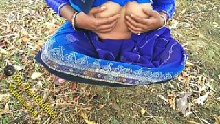 Desi Village Temptress Radhika Bares Her Natural Bush For Raw Outdoor Pleasure