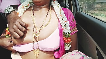 Desi Aunty’s Wild Car Ride With Steamy Telugu Whispers And Raw Passion