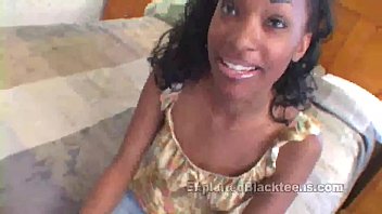 Ebony Beauty Takes A Thick White Shaft Deep Inside Her Tight, Wet Pussy