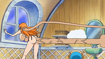 Nami’s Tight Hole Stretched By Luffy’s Monster Cock In One Piece Hentai Parody
