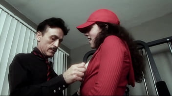 Gym Grinding: Elderly Stud Pounds Young Pussy Until Her Eyes Roll Back From His Thick Cock Stretching Her Tight Cunt