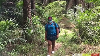 Lost In The Woods, A College Coed Gets Railed By Two Bikers In Every Position Imaginable