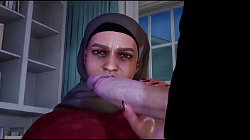 Aisha’s Hijab Hides Nothing As Her Big Tits And Ass Get Anal Pounded And Drenched In Cum