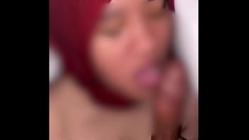 Indonesian Porn With Tight Pussy, Big Dick, And Red Hijab