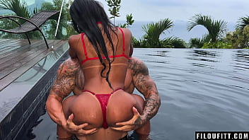 Sultry Brazilian Brunette With A Juicy Ass Gets Pounded In The Garden