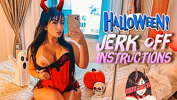 Filthy Little Devil Cosplay: A Thick Latina With A Massive Ass And Huge Tits Gives You Jerk Off Instructions, Strapping Up And Demanding You Blast Your Load All Over Her Feet
