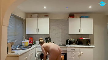 Naughty Teen Maid Gets Wet And Wild While Cleaning Naked