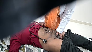 Medical Professional Assists Patient To Climax During Examination