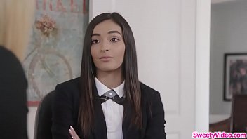 Naughty Little Student Gets Her Wet Pussy Eaten Out By Her Mature Dean