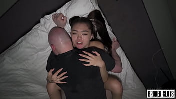 Pounding A Petite Asian Pussy Full Of Cum