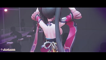 Sparkling Galaxy Express: 3d Anime Babe’s Sizzling Tiktok Dance In Vam Mmd