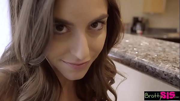 Naughty Stepsis Teasing And Tasting Stepbro, Almost Got Busted