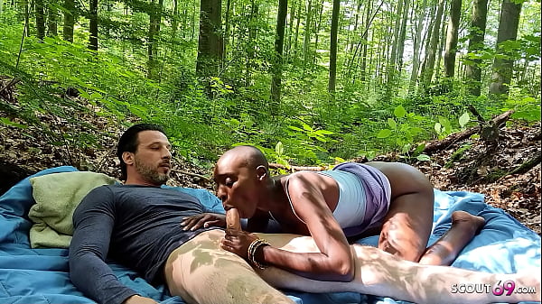 Ebony Beauty Zaawaadi Ravished By Germans In The Woods Near Berlin