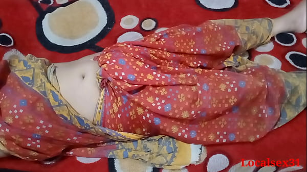 Passionate Indian Lover In Crimson Saree: An Intimate Encounter With Her Man