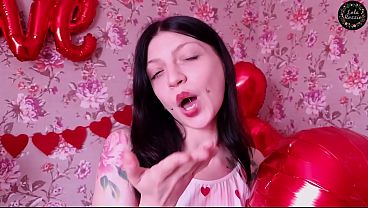 Blue-eyed Brunette Gets A Rough Valentine’s Day Pounding, Deep-throated And Bent Over For A Hard Doggy Style Fuck.