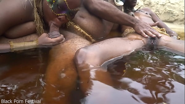 Two Tribal Beauties Savor The Chief’s Son’s Mighty Spear