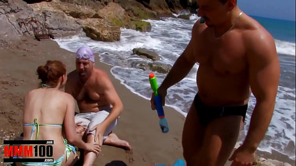 Sandy Slut Takes Two Hard Cocks In A Wild Beach Threesome