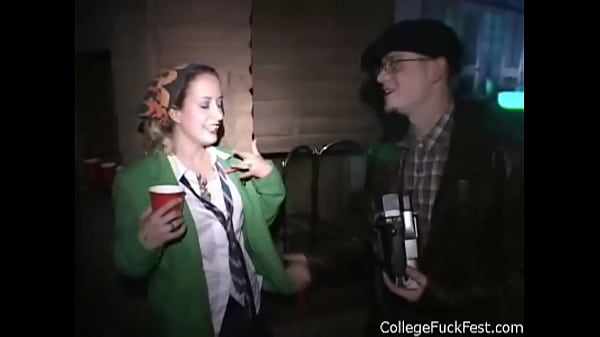 A Slut Gets Pounded In Front Of A Crowd At A Wild Orgy