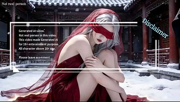 Snow-skinned Crimson-clad Silver-haired Enchantress: A Deepthroat Climax, Ai-crafted Debut