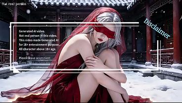 Snow-skinned Beauty In Crimson, Silver-haired And Sultry. Uncut Debut: A Must-see Ai Climax.