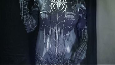 Fucking Indonesian Spiderman Cosplay Pussy Gets Destroyed