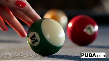 Sizzling Solo: Mia Lelani’s Naughty Pool Table Performance