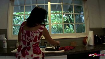 A Dark-haired Young Thing Catches The Hungry Stares Of An Older Woman And Decides To Offer Herself Up For A Raw, No-strings Fuck.