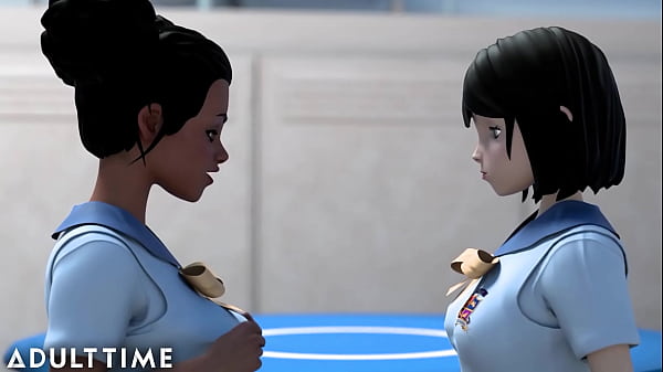 Sultry Step-sister Takes A Hard Ride & Gets Down With A Lesbian Hentai Fuck