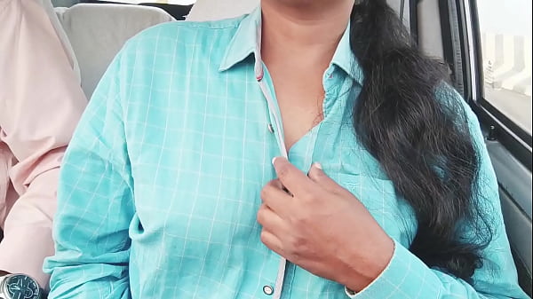 Sultry Telugu Coed Moans Filthy Words During Backseat Car Fucking.