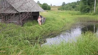 Bare Sofi Spreads Her Legs In The Rustic Village