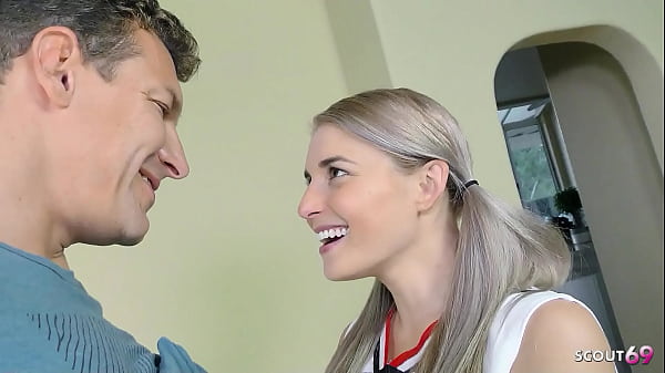 Busty Blonde Cheerleader Gets A Hard Fucking From Her Stepdad Before A Huge Facial Cumshot