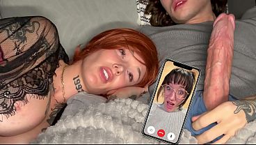 Step Mom Video Calls Step Aunt Before Busting Step Son For Spanking His Monkey