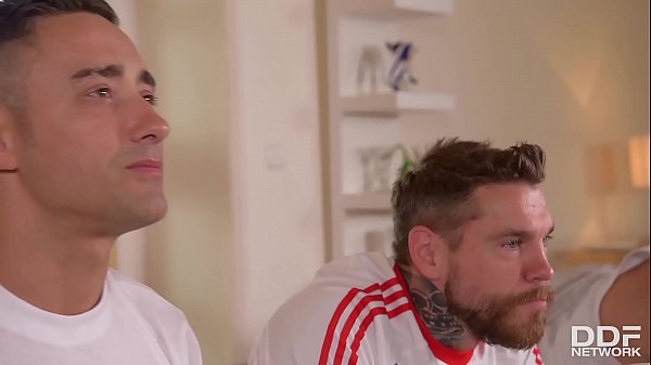 Three Soccer Fans Fuck Super Hot Redhead Eva Berger Hard And Deep In A Wild Gangbang