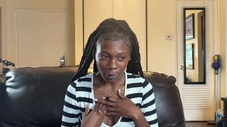 New Ebony Slut’s First Time Taking A Big White Cock On Camera