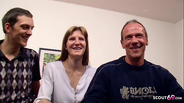 Horny Cuckold Husband Watches His Dumb Slut Wife Get Ravaged By A Stranger In A German Threesome