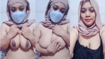 Ameena’s Hijab Drops As Her Tits Get Squeezed Raw, Naked And Begging For More.