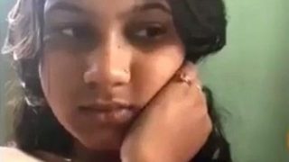Shy Indian Girlfriend Strips Naked On Cam
