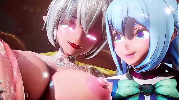 Aqua Gets Stuffed In A Sloppy Hentai Mix