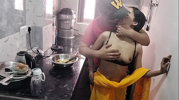 Hot Desi Bhabhi Gets Fucked Hard In Kitchen By Husband While Cooking