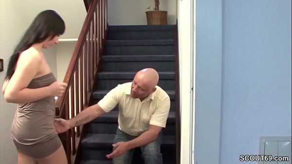 Step-dad Fucks His Horny Little Daughter In The Hallway