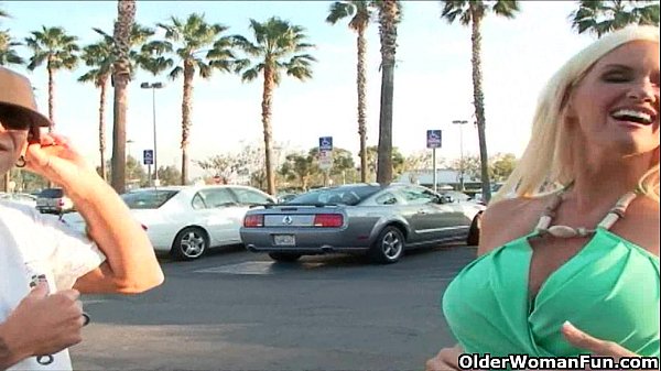 Blonde Milf Swallows A Hot Load Deep
