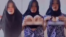Ukhty Nabilah In That Hijab, Getting Her Tits Groped And Squeezed Hard