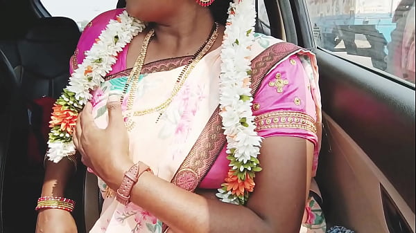 Indian Hot Bhabhi In Saree, Car Fucking With Dirty Telugu Moans.
