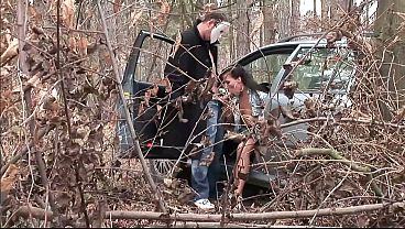 Nataly Lancaster Alone In The Woods, Stripped And Begging For A Kinky Fuck.